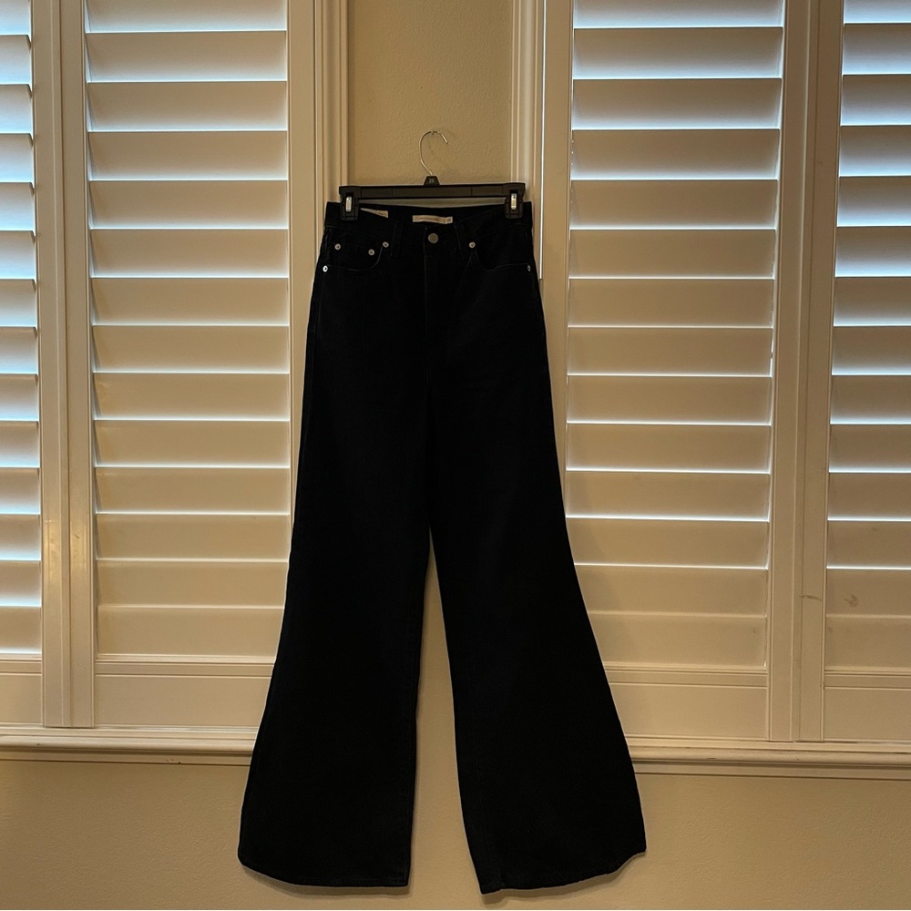 Levi’s High Loose Flare Jeans | Color: Black / “Trainwreck” - Picture 4 of 6